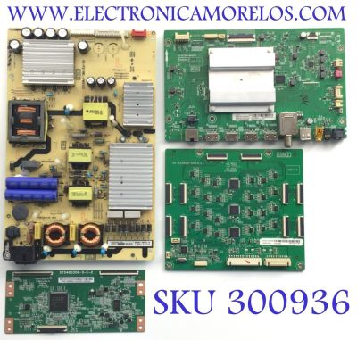 KIT DE TARJETAS PARA TV TCL / MAIN 08-CS55CUN-OC421AA / 40-RT73H1-MA2HG / FUENTE 08-O241W0L-PW200AC / 40-P241WL-PWD1CG / T-CON 34291100900311 / ST5461D08-5-C-2 / LED DRIVER 08-D55R620-DR200AA / 40-55R620-DRA4LG / MODELO 55R625